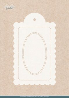 Stencil - Card Deco Essentials - Blossom Blush - Blossom Blush Label - A5