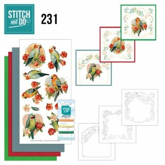 Stitch and Do 231 - Romantic Parakeet