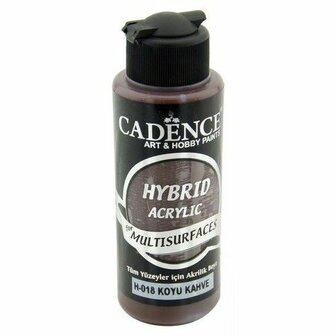 Cadence Hybride acrylverf (semi mat) Dark Brown/Donker bruin 01 001 0018 0120 120 ml 