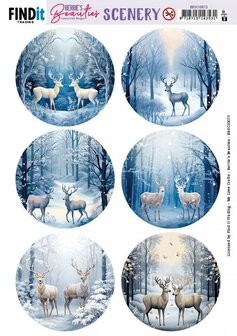 Scenery Push out - Berries Beauties - Deer - Round