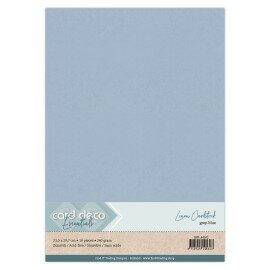 102 Linen Cardstock - A4  Grijsblauw  10 vel