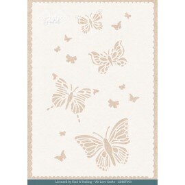 Stencil - Card Deco Essentials - Flutters Mixed Media Stencil - A5