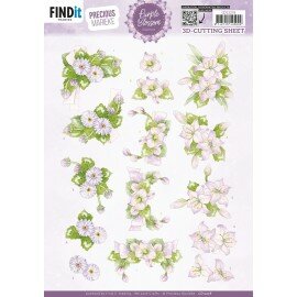 3D Cutting Sheet - Precious Marieke - Purple Blossom - Amethyst