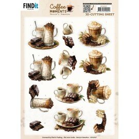 3D Cutting Sheet - Berries Beauties - Coffee Moments - Cacao