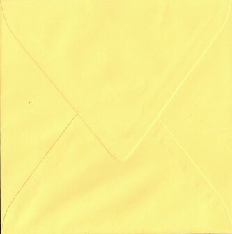 Enveloppen vierkant 14x14 10 stuks Lichtgeel (120 gr.)