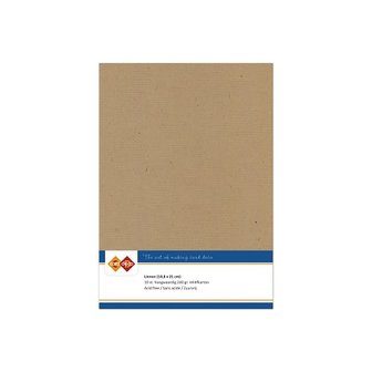 45 Card Deco Linnen A5 10 vel Kraft cappucino 240grm 