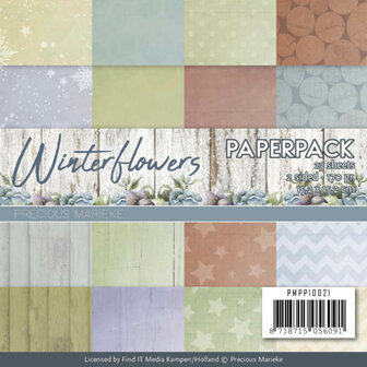 PMPP10021 &ndash; Paperpack - Precious Marieke - Winter Flowers