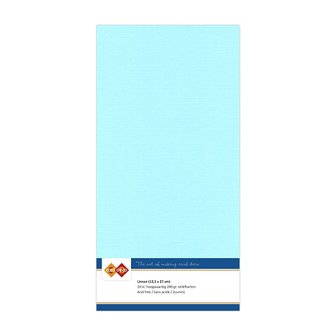 28 Card Deco Linnen 135x270mm 10 vel Lichtblauw 240grm