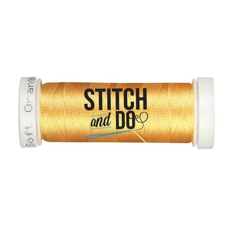 Stitch & Do 200 m - Borduurgaren - Linnen – Zachtoranje