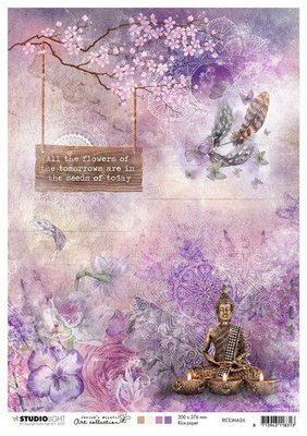 Studio Light Rice Paper A4 vel Jenine's Mindful Art 4.0 nr.26 RICEJMA26