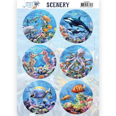 CDS10029 Push Out Scenery - Amy Design - Underwater World - Sea World