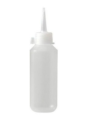 Fles met tuitdop transparant 100ml Tie-dye