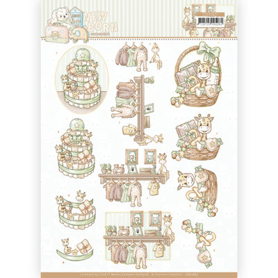 CD11627 3D cutting sheet - Yvonne Creations - Newborn - Baby Basket