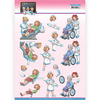 CD11664 3D Cutting Sheet - Yvonne Creations - Bubbly Girls Professions - Nurse