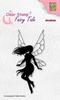 Nellie's Choice Clearstamp silhouette Fairy Tale Nr 33 FTCS033 48x90mm (05-21)