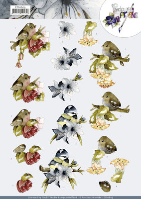 CD11603 3D Cutting Sheet - Precious Marieke - Birds