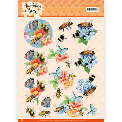 CD11674 3D Cutting Sheet - Jeanine's Art - Humming Bees -Bees and Bumblebee