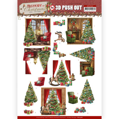 SB10566 3D Push Out - Amy Design - History of Christmas - Christmas Home