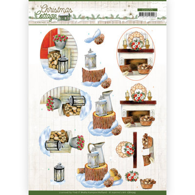 CD11725 3D Cutting Sheet - Jeanine's Art - Christmas Cottage - Wood Decorations