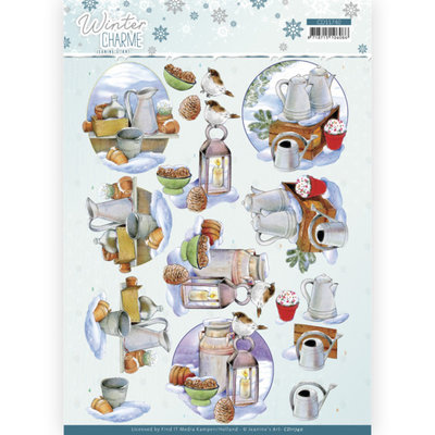 CD11740 3D Cutting Sheet - Jeanine's Art - Winter Charme - Zink Decorations