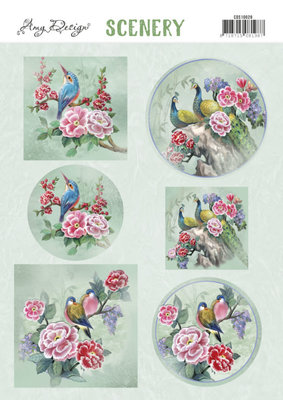 CDS10026 Scenery - Amy Design - Aquarella - Birds