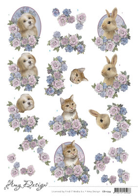 CD11734 3D Cutting Sheets - Amy Design - Sweet Pets