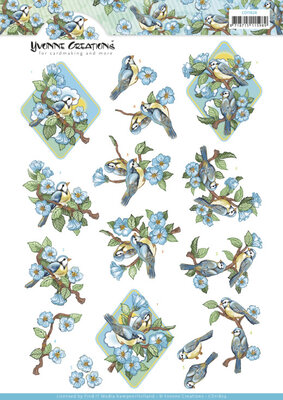 CD11824 3D Cutting Sheet - Yvonne Creations - Branch with Birds