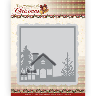 YCD10286 Dies - Yvonne Creations - The Wonder of Christmas - Christmas Frame