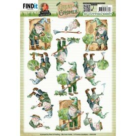 CD12158 3D Cutting Sheets - Yvonne Creations - Great Gnomes - Garden Gnomes