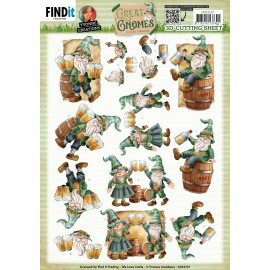 CD12157 3D Cutting Sheets - Yvonne Creations - Great Gnomes - Party Gnomes