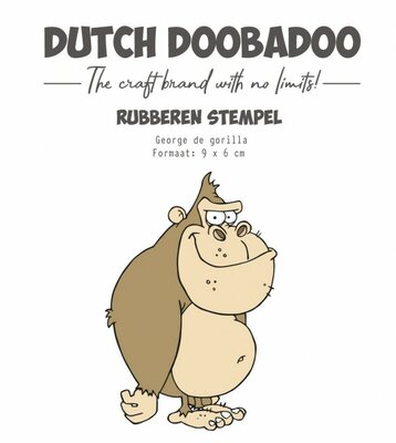 497.004.008 Rubber Stamp - DDBD - Welcome To The Jungle - George De Gorilla