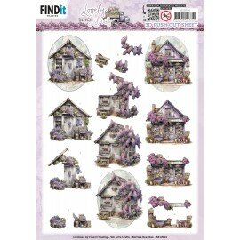 SB10924 3D Push Out - Berries Beauties - Lovely Lilacs - Lovely Houses