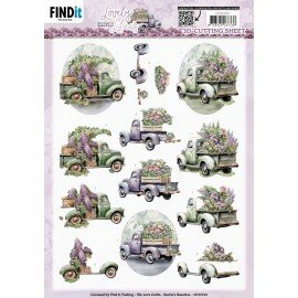 CD12161 3D Cutting Sheets - Berries Beauties - Lovely Lilacs - Lovely Cars
