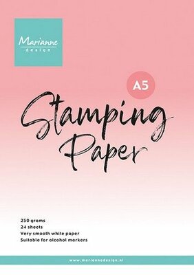 Marianne D Stamping Paper - wit glad A5 CA3195 15x21 cm (06-24)