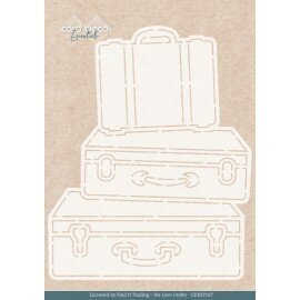 CDEST027 Stencil - Card Deco Essentials - Rose Decorations Suitcase