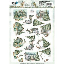 CD12193 3D Cutting Sheets - Amy Design - Enchanting Christmas - Village