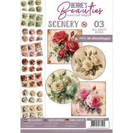BBPOS10003 Push-Out Book Scenery 3 - All about roses