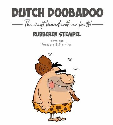 Dutch Doobadoo Rubber stempel Cave man 497.004.015 8,5x6cm (07-24)