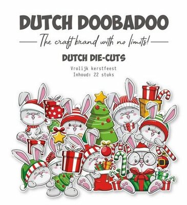 Dutch Doobadoo Die-Cuts Vrolijk Kerstfeest 474.007.040 (07-24)