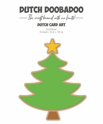 Dutch Doobadoo Card Art Kerstboom A5 470.784.317 14,8x18cm (07-24)