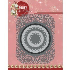PM10268 Dies - Precious Marieke - Ruby Christmas - Ruby Circle Frame