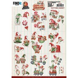 CD12215 Cutting Sheets - Yvonne Creations - Gnome for Christmas - Mini