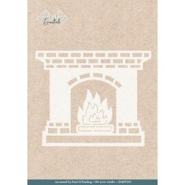 CDEST037 CDEST037 - Card Deco Essentials - Glowing Christmas - Fireplace - A5