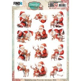 SB1059 3D Push Out - Berries Beauties -Nostalgic Noel - Nostalgic Deer