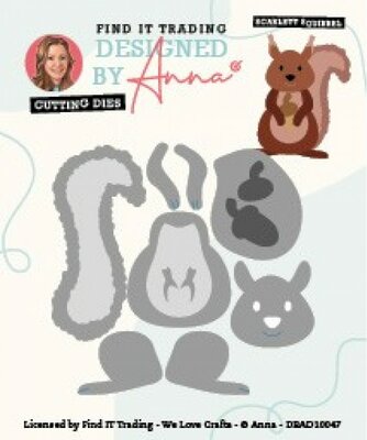 DBAD10047 Designed by Anna - Mix and Match Cutting Dies - Scarlett Squirrel