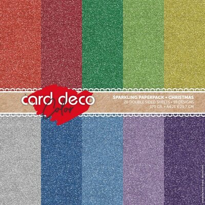 CDCSPPA410001 Card Deco Color - Sparkles Paperpack  Christmas