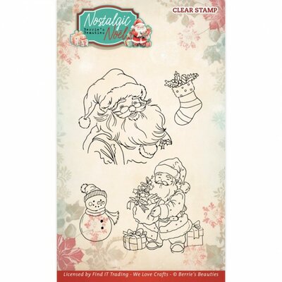 BBCS10014 Clear Stamps - Berries Beauties -Nostalgic Noel  Santa