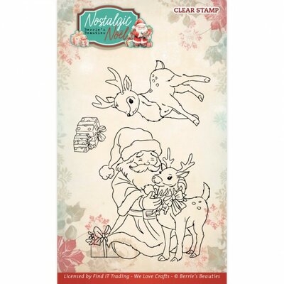 BBCS10013 Clear Stamps - Berries Beauties -Nostalgic Noel  Deer