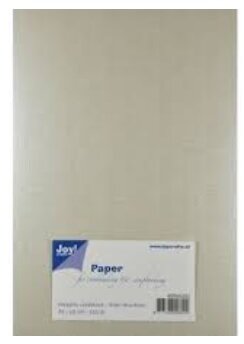 Joy Crafts Metallic cardstock met linnen structuur A5 - 20 vel - 250grs - Platina