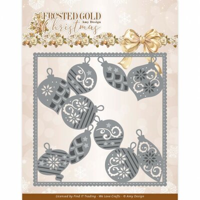 Dies - Amy Design - Frosted Gold Christmas - Frosted Gold Frame